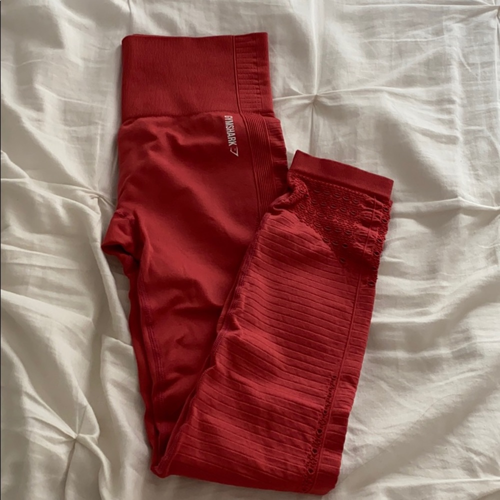 Red Gymshark Leggings